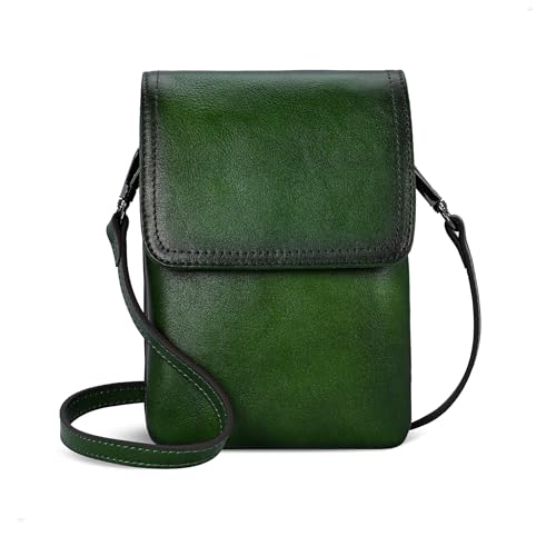 Image of Iswee Rfid Blocking Small Crossbody Bag for Women Travel Classic Style | Genuine Leather,Adjustable Shoulder Strap,Fits 6.9 inch Phone,Anti-Theft Purse,Perfect for Daily Use and Weekend Travel