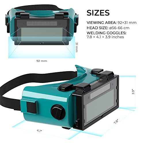 SPARGOS Flip-Up Auto Darkening Goggles