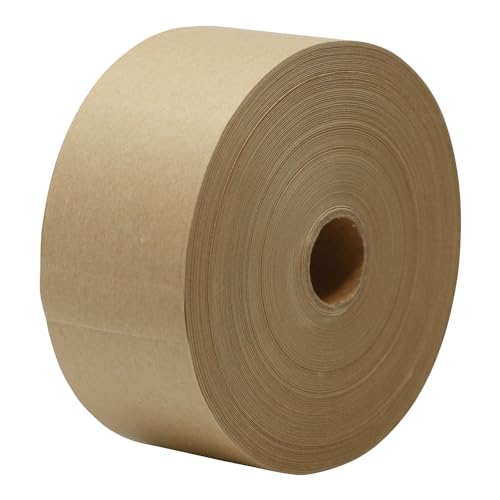 General Supply Gummed Kraft Sealing Tape, 3" Core, 3" X 600 Ft, Brown, 10/Carton