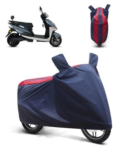 Image of FABTEC Bike /Motorcycle Body Cover Compatible with Komaki XGT KM(Red & Blue)