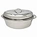Stainless Steel Oval Lidded Roaster Pan Extra Large & Lightweight | With Induction Lid & Wire Rack | Multi-Purpose Oven Cookware High Dome | Meat Joints Chicken Vegetables 9.5 Quart Capacity