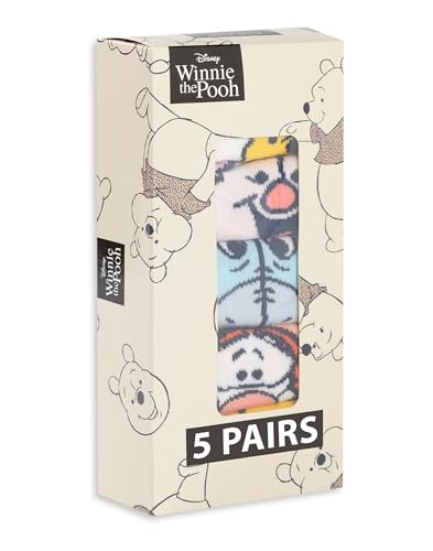 Calcetines Disney Winnie the Pooh de punto elástico suave estampados mujer 4