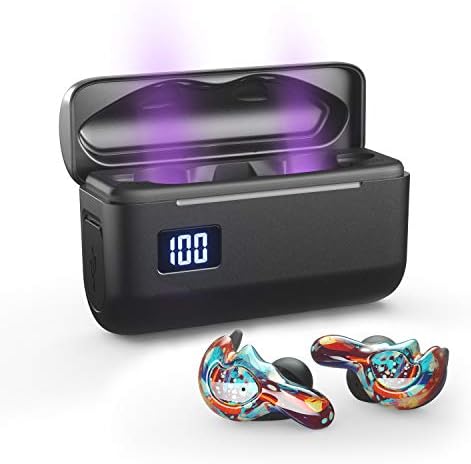 BRYWIN U-mini Bluetooth Earbuds Equiped with 365nm-Wavelength Lights,True Wireless Earbuds Waterproof IPX7 Bluetooth Earbuds Wireless Headphones Bluetooth Headphones(Fireworks)