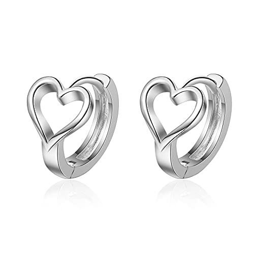 Boucles d'oreilles créoles en argent 925 sterling pour femme