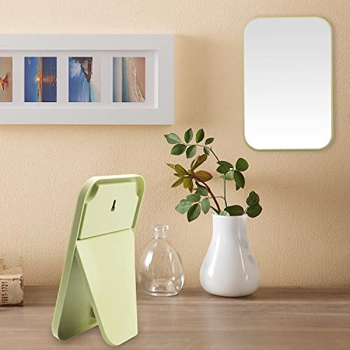 Image of Makeup Mirror 8 Inch Portable - Simple Folding Design with Stand - Compact and Lightweight for Travel or Desktop Use - Adjustable Standing Base for Perfect Viewing Angle- Ideal for Home