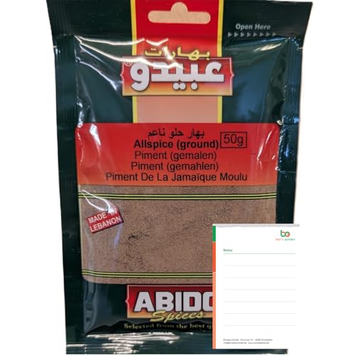 Abido Piment gemahlen Allspice 50g - Original aus dem Libanon - Vielseitiges Gewürz für...