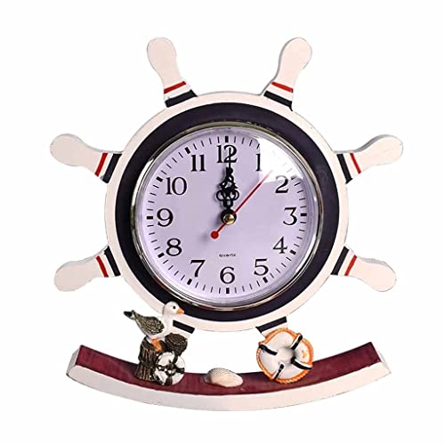 Adornos de reloj de péndulo JFDBGU para mesa de habitación infantil forma barco 2