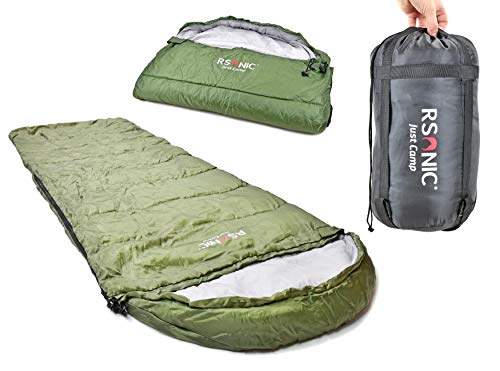 RSonic - TruWare Camping Schlafsack 170T Deckenschlafsack beidseitiger Reißverschluss Mumienschlafsack Sommerschlafsack Cover