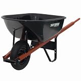 Ames True Temper C6 6-Cubic-Foot Steel Tray Contractor Wheelbarrow