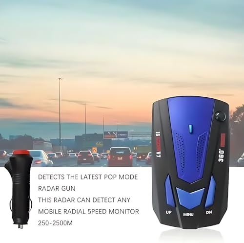 Speed Sentinel Radar Detector,Police Speed Radar Detectors for car with Long Range Detection,VG-2 Immunity,City/Highway Modes Detectors,Real Time Voice Alert Speed,LED Display - Image 5