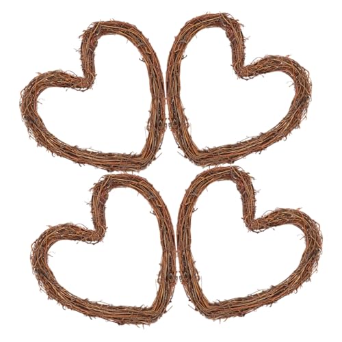 VALICLUD 4 Stück Teiliges Rattan DIY Kranzrahmen aus Natürlichem...