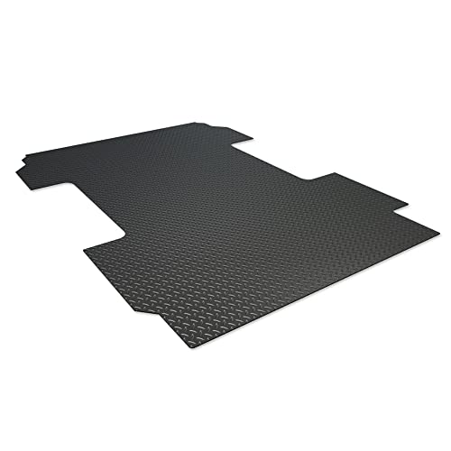 TLAPS 7422446131170 Compatible with 2019-2026 Chevy Silverado GMC Sierra 1500/2022 LTD Limited 8 Feet (96") Long Bed Black Rubber Diamond Plate Truck Bed Mat