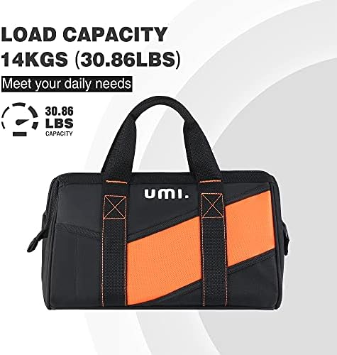 Amazon Brand Umi 13-Inch Tool Bag Organizer, Portable Small Tool Bag, Muti-Purpose Wide Open Mouth Tool Storage Bag