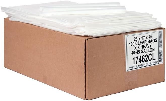 Bolsas de escombros transparentes 40x46 pulgadas 2 MIL pack 100 miniatura 3