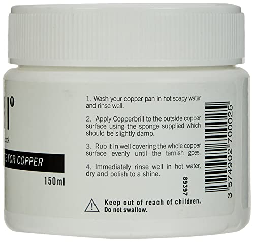 Mauviel Copperbrill Cleaning Paste for Copper 150ml, multicoloured, 150 ml (Pack of 1) - Image 2