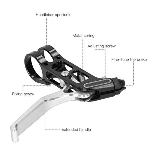 Alavancas de freio de bicicleta, alça de freio dobrável universal, bicicleta de montanha para abertu