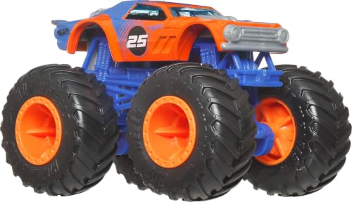 Image of Hot Wheels Monster Trucks, 1:64 Scale Monster Trucks Toy Trucks, Set of 4, Giant Wheels, Favorite Characters and Cool Designs
