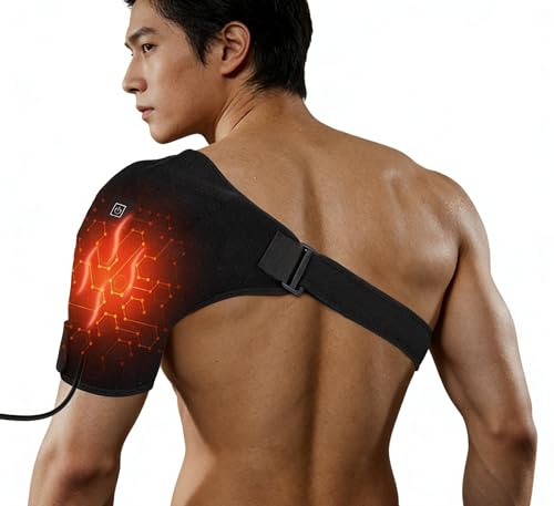 Heated Shoulder Pad Wrap - 3 Gears for Joint Pain Relief- Auto Shutoff for Rotator Cuff Pain