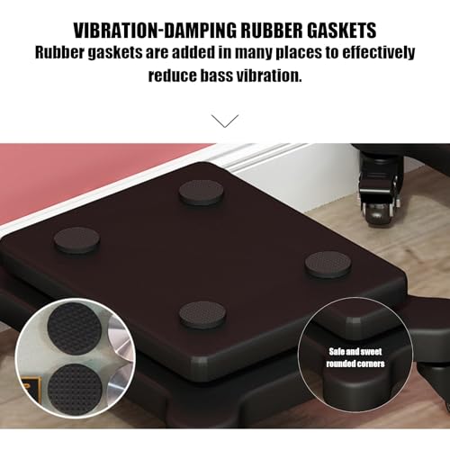 Soporte de subwoofer con ruedas y base de altavoz de doble nivel 6