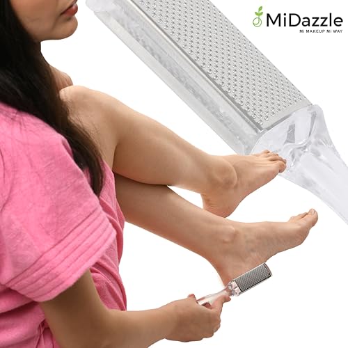 Image of Omidazzle Midazzle 2 in 1 Foot Filer Scrubber, Callus Remover (FF79)- Colors May Vary - (Pack of 2)