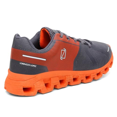 Tênis Masculino Legacy Academia e Caminhada Leve e Macio - Laranja/42