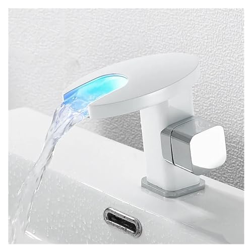 Robinet cascade LED chaude et froide avec indicateur température