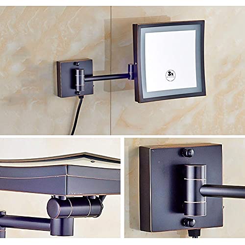Miroir de salle de bain pliable pour vos soins du visage