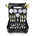 HOTROSE Hydraulic Pressure Test Kit, 600bar /10000psi / 60Mpa 5 Gauges 13 Test Couplings 14 Tee Connectors 5 Test Hoses, Hydraulic Test Gauge kit for Excavator Construction Machinery (5 Gauges)