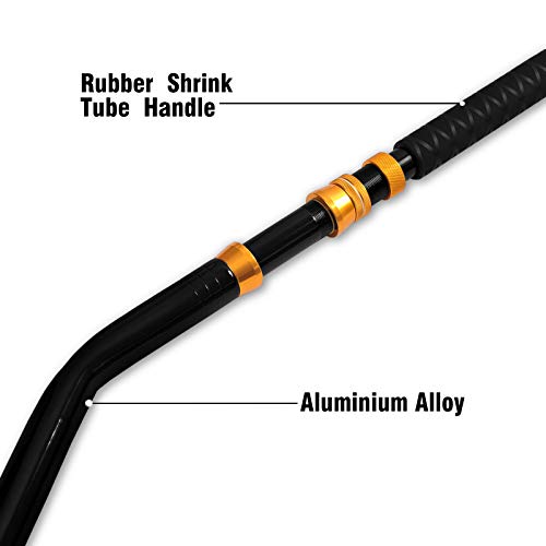 Fiblink Bent Butt Fishing Rod 2-Piece Saltwater Offshore Trolling Rod Big Game Roller Rod Conventional Boat Fishing Pole With Swing Tip #TOP4