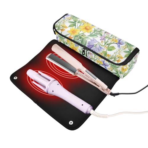 Organizador para herramientas de cabello 2 en 1 Summer Flowers miniatura 2