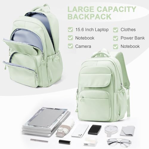 Lendolk Linda mochila escolar para adolescentes, meninas, meninos, mochila escolar básica para estud