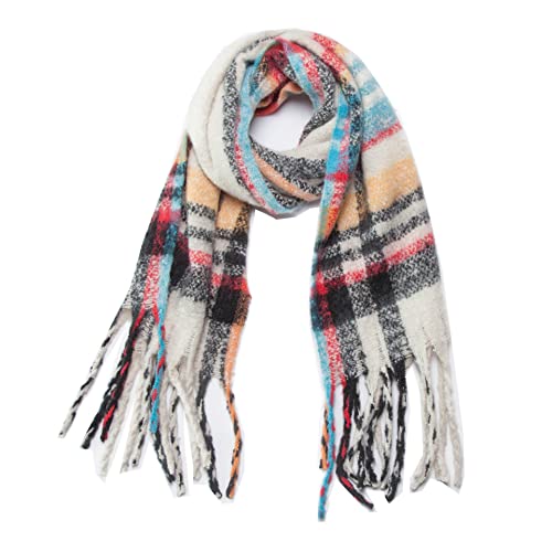 Chal de mujer, bufanda de invierno, suave, cálido, moderno y decorativo.