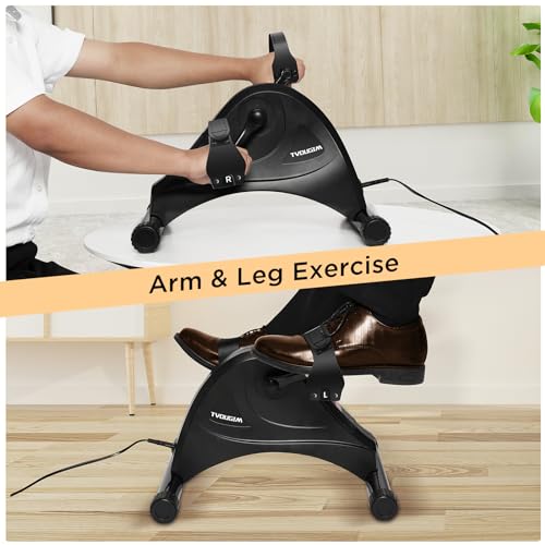 Mini Vélo d'appartement Électrique, Pedalier d'appartement, 6 Niveaux de Vitesse pour Jambes et Bras de Réadaptation – Image 3