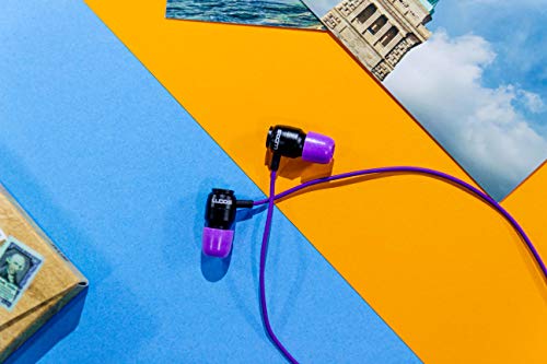 Image of LUDOS Clamor Wired Earbuds in Ear Headphones with Microphone, Earphones with Mic and Volume Control, Memory Foam, Reinforced Cable, Bass Compatible with iPhone, Apple, iPad, Computer, Laptop, PC