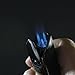 Prestige Import Group Olympus Wind Resistant Triple Flame Torch Lighter with Built-in Punch Cutter - Color: Black Stone with Gun Gray Metal