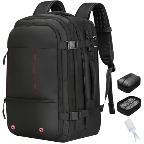 Vacuum Seal Travel Backpack,60L Expandable Carry-On Luggage,Air Compression System with anti-thief TSA Lock,Vacpack,Laptop Compartment