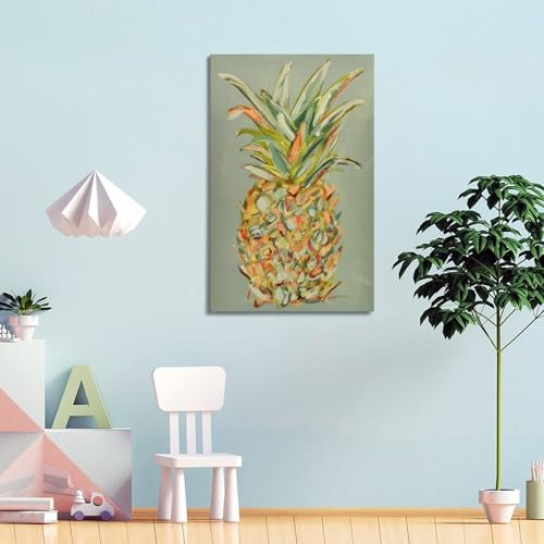 Poster impressionniste ananas moderne décoration murale esthétique 20x30