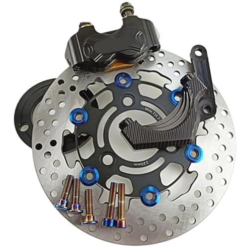 Disque frein 220mm et étrier CNC augmentant la puissance de freinage