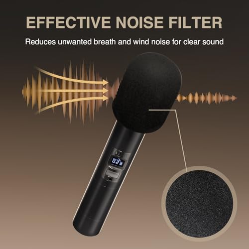 Phenyx Pro 5 Pack Thick Foam Mic Cover, Reusable Windscreen (PTA-WDS5)