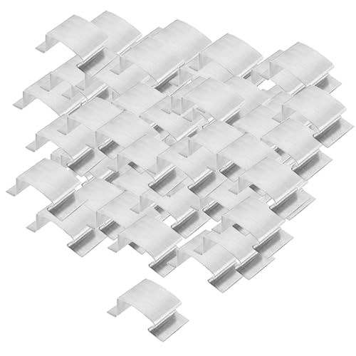 MYCENSE Greenhouse Glass Clips, Greenhouse Glazing Clamps Lightweight Repair Stainless Steel Fixing Clamps Sprung G Clips for Yard, 50pcs