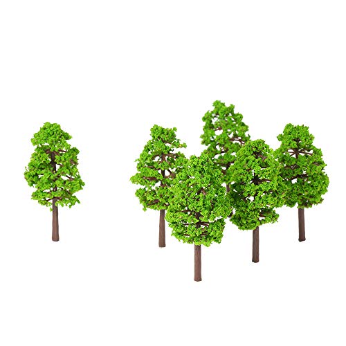 Moniss 20 Pçs 70mm Escala Arquitetônica Árvores Modelo Layout Ferroviário Jardim Paisagem Cenário Mi