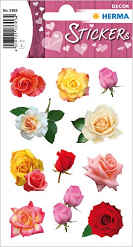 HERMA 3308 Aufkleber Rosen klein, 33 Stück, Blumen Sticker mit rot rosa weiß Pflanzen Motiv, selbstklebend, Etiketten für Valentinstag Liebe Hochzeit Geburtstag Scrapbooking Dekoration Geschenk Briefe HERMA 3308 Aufkleber Rosen klein, 33 Stück, Blumen Sticker mit rot rosa weiß Pflanzen Motiv, selbstklebend, Etiketten für Valentinstag Liebe Hochzeit Geburtstag Scrapbooking Dekoration Geschenk Briefe