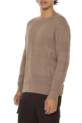 Forever 21 Men's Striped Crochet Sweater3