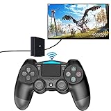 Mando Inalámbrico para PS4 Controlador Juego para Sony Playstation 4 Choque Doble Bluetooth Joystick Gamepad para PS4 Slim/Pro y PC(Windows 11/10/8) Joypad Controle Remoto con LED/Touch Pad/Audio