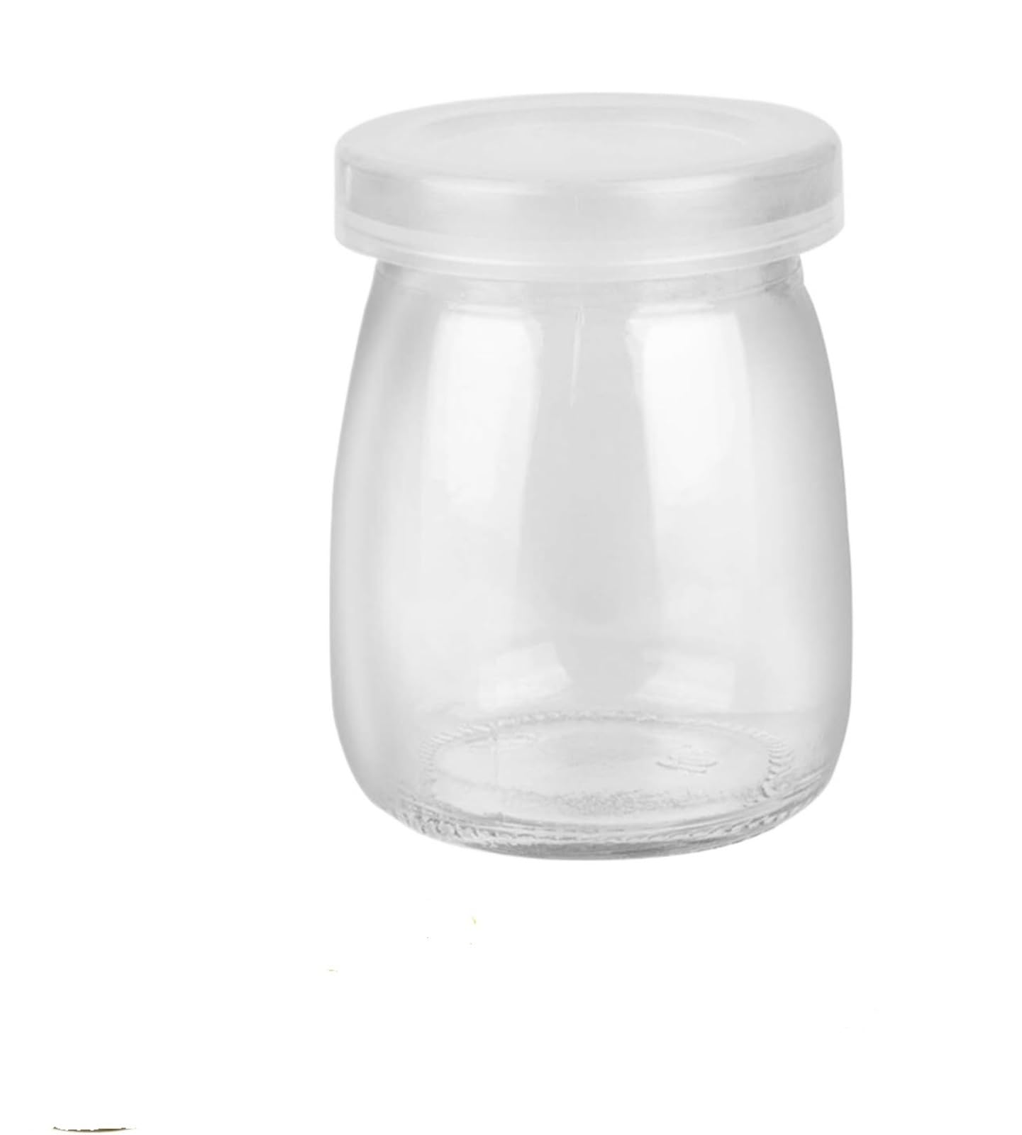 ZNJAMN 10pcs Clear Glass Jars With PE Lids, Yogurt Container, Pudding For Milk,Jams for Pickling