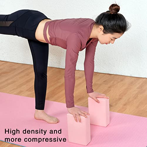 Yoga Block, Yoga Block Non Slip EVA Foam Fitness Brick High Density Exercise Block for Stretching 6PCS, EVA Foam Brick - Image 3
