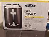 Bella - 2-Slice Extra-Wide/Self-Centering-Slot Toaster - Black With Stainless Steel Accents
