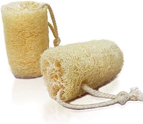 YEMTAL Natural Loofah Sponges Organic Luffa Bath Shower Sponge Exfoliating Body Scrubber for Men Women Adults SPA Beauty Bathing Daily Care - 2 PCS
