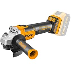 Amoladora de Ángulo Inalámbrica INGCO 20V disco 115 mm 8500rpm, no Batería ni Cargador, Motor sin Escobillas Amoladora Angular con 1 Mango Auxiliar
