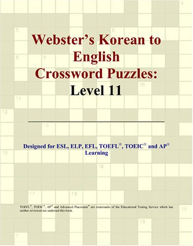 Buy Webster's Korean to English Crossword Puzzles: Level 11 — BookShops.in